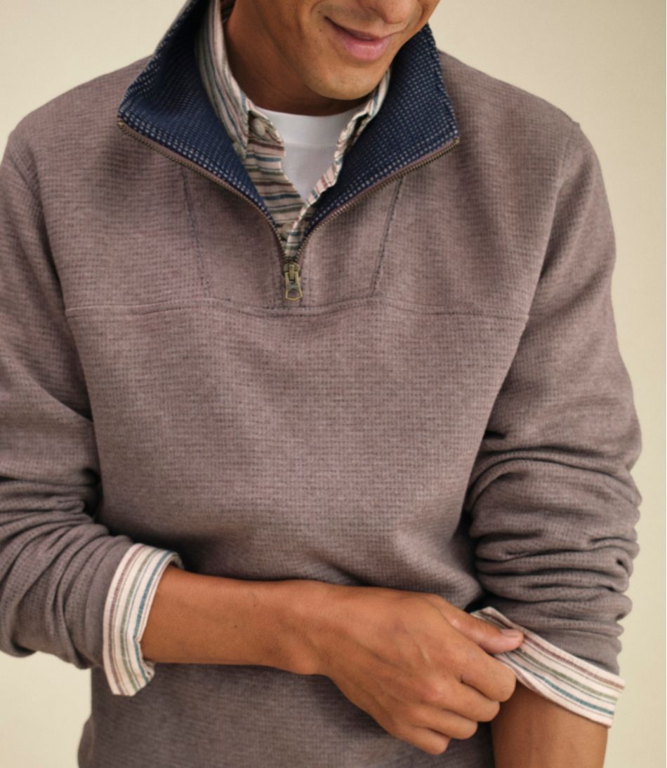 Men's All Seasons Textured Sweats, Quarter-Zip | L.L.Bean