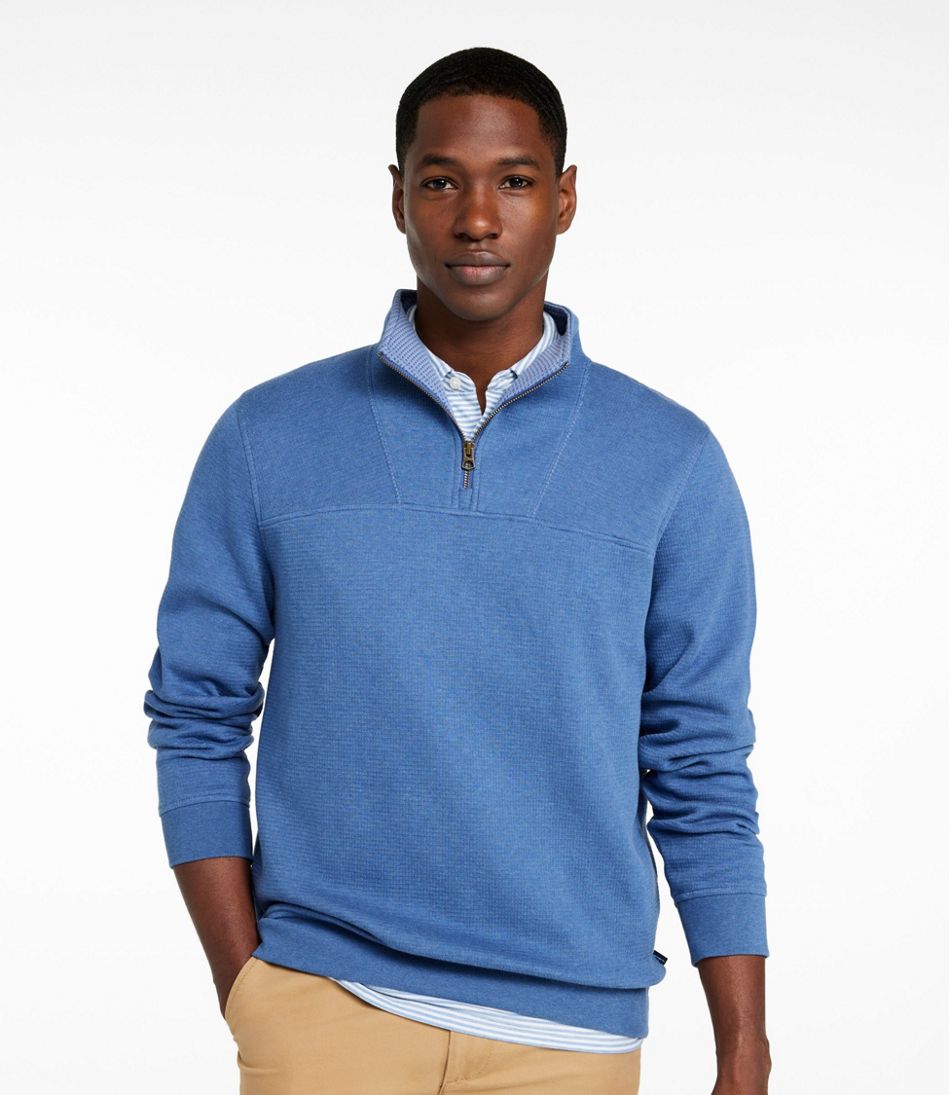 Men's All Seasons Textured Sweats, Quarter-Zip | L.L.Bean