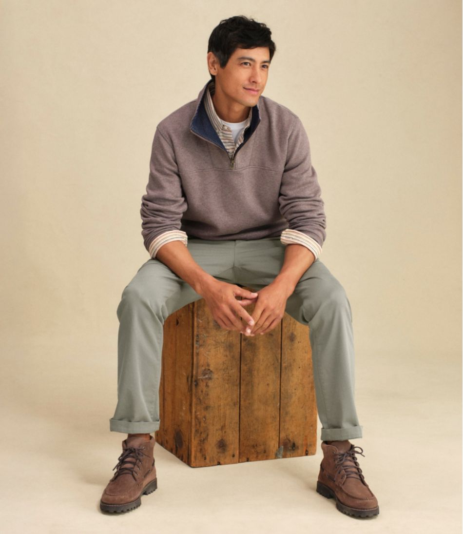 Men's All Seasons Textured Sweats, Quarter-Zip | L.L.Bean