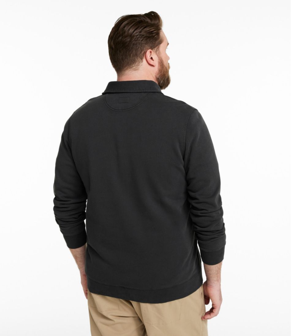 Men's Sunwashed Sweatshirt, Quarter-Zip Polo, Long-Sleeve | L.L.Bean