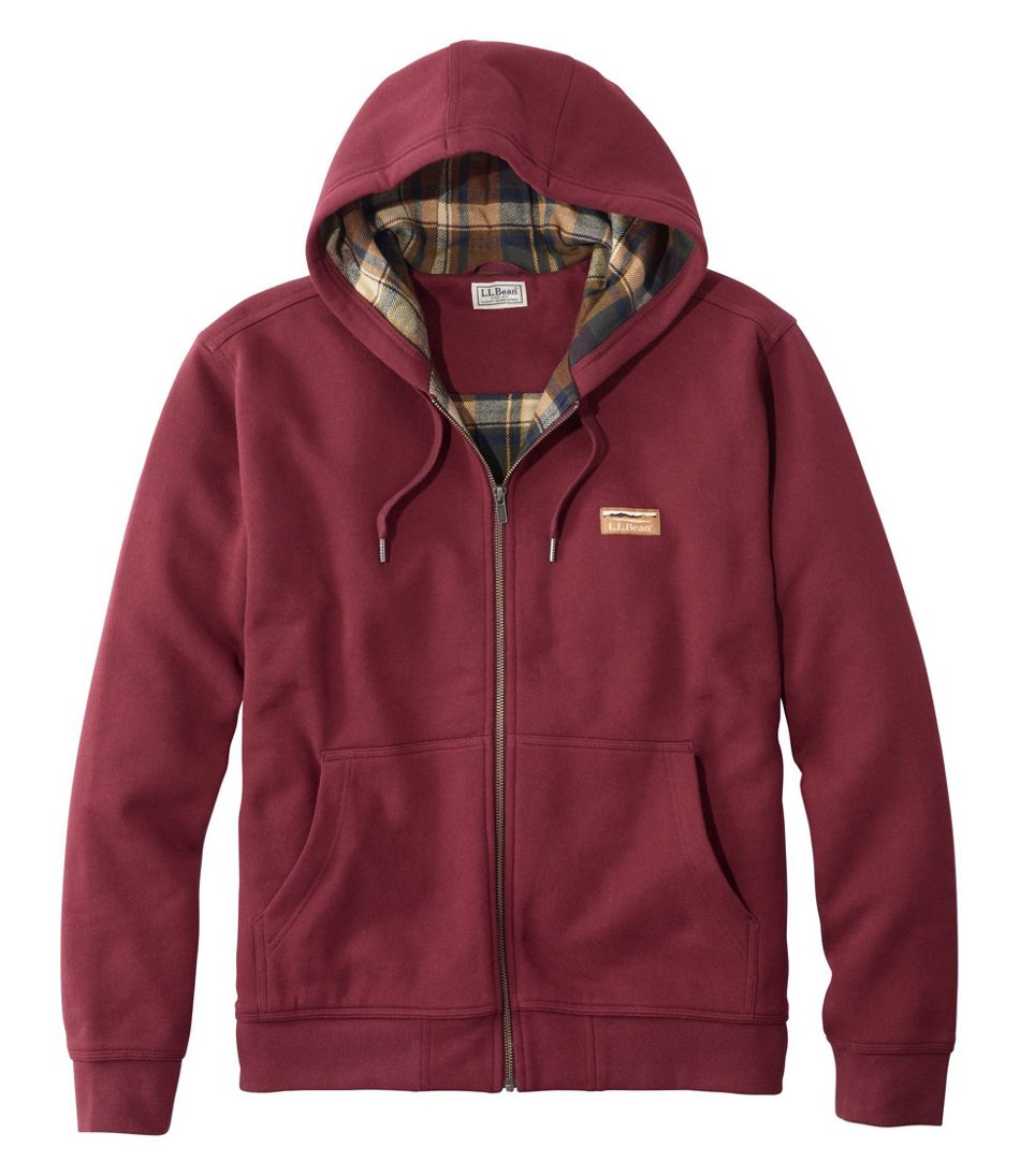 Men's Katahdin Iron Works® Hooded Sweatshirt, Flannel-Lined | L.L.Bean