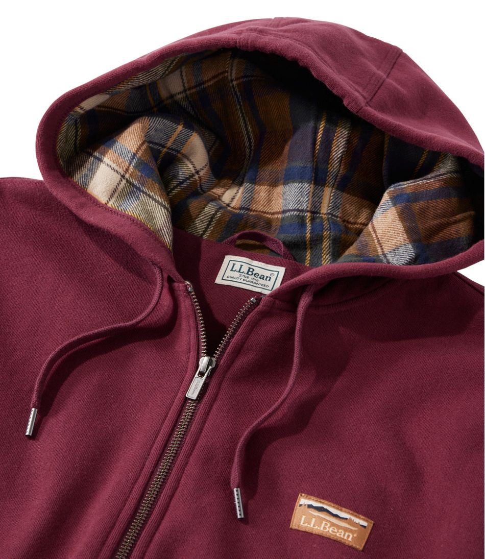 Men's Katahdin Iron Works® Hooded Sweatshirt, Flannel-Lined | L.L.Bean
