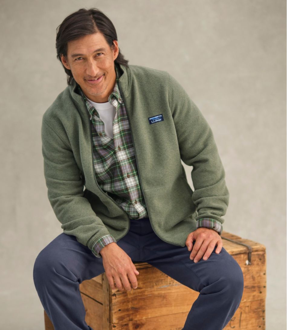 Men's Lakewashed Double-Knit Full-Zip | L.L.Bean