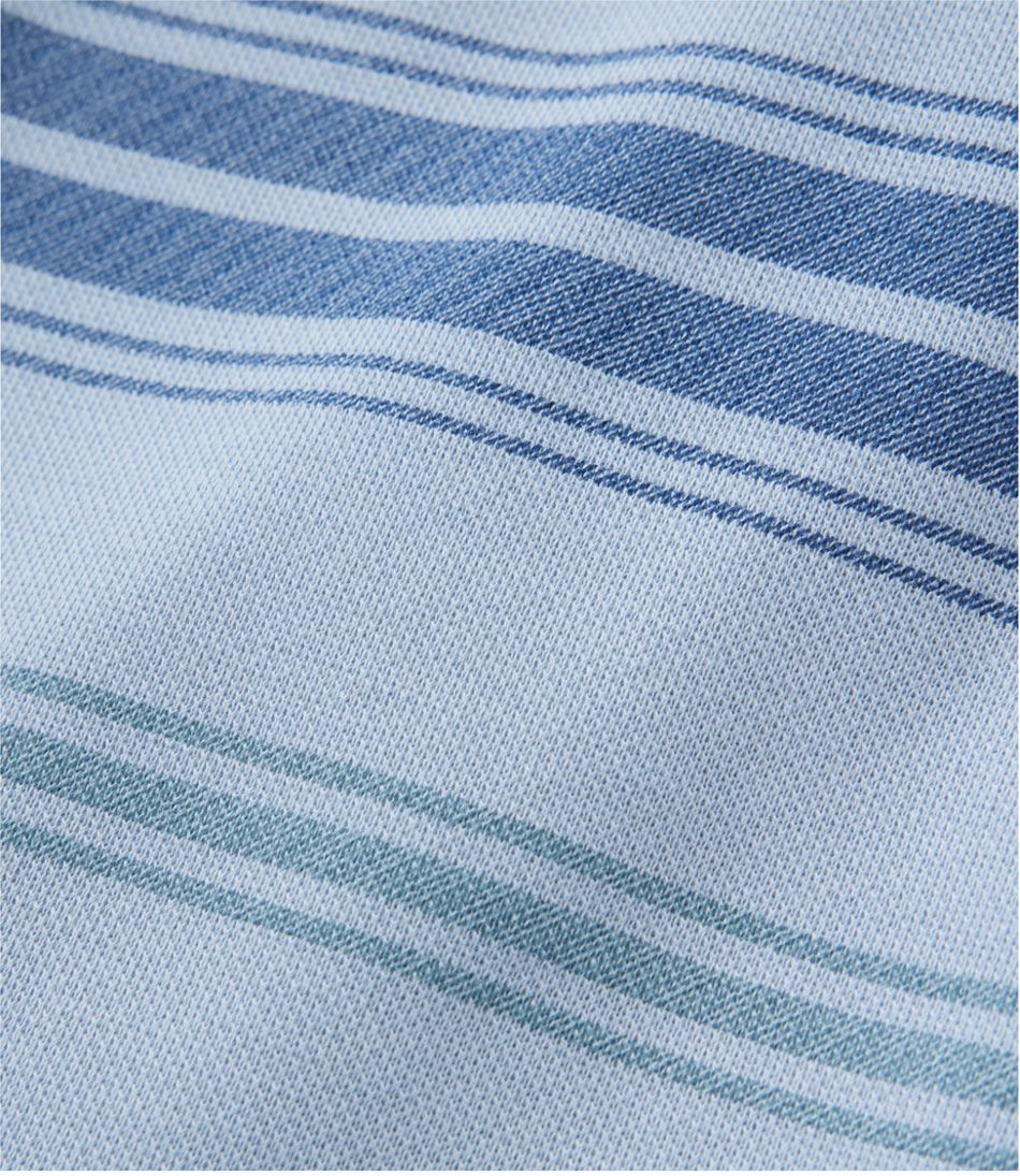 Men's Comfort Stretch Performance® Piqué, Quarter-Zip Pullover, Stripe | L.L.Bean
