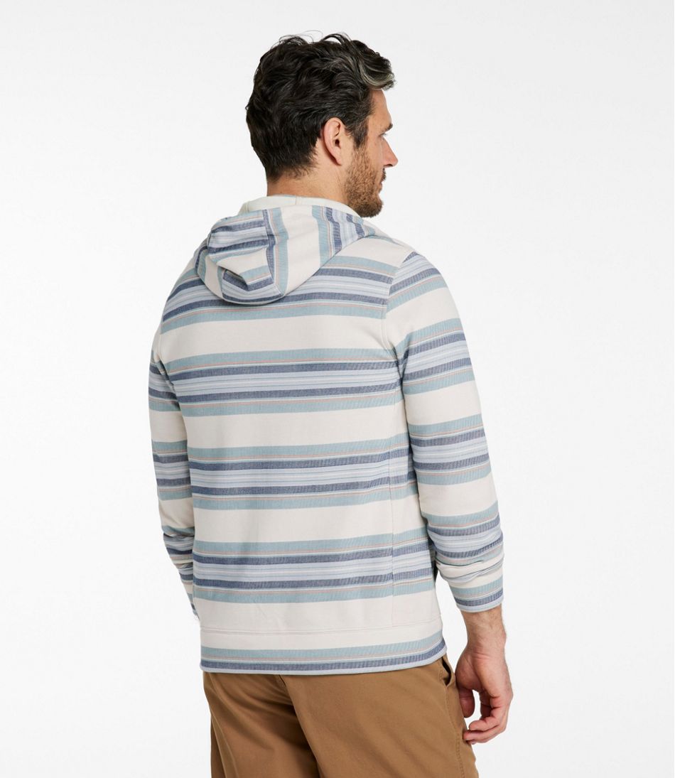 Men's Comfort Stretch Performance® Piqué, Full-Zip Hoodie, Stripe | L.L.Bean