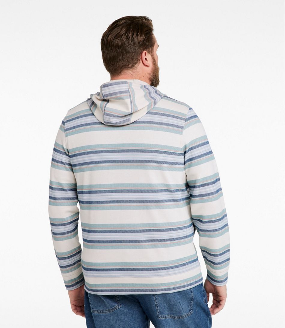 Men's Comfort Stretch Performance® Piqué, Full-Zip Hoodie, Stripe | L.L.Bean