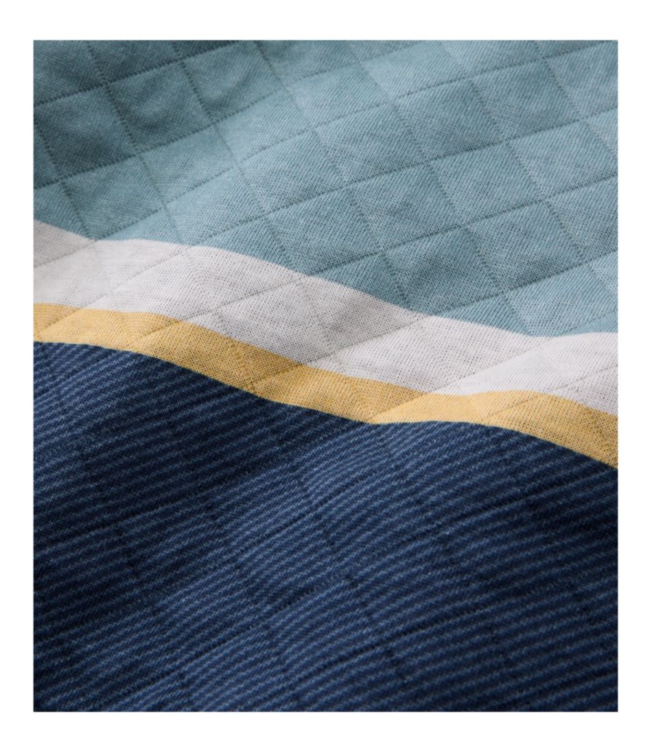 Men's Quilted Sweatshirt, Mockneck, Stripe | L.L.Bean