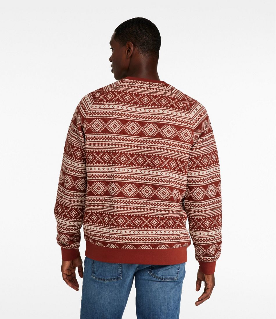 Men's Bean's Quilted Sweatshirt, Crewneck, Print | L.L.Bean