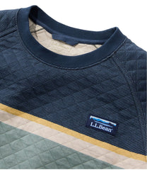 Men's Quilted Sweatshirt, Crewneck, Stripe | L.L.Bean