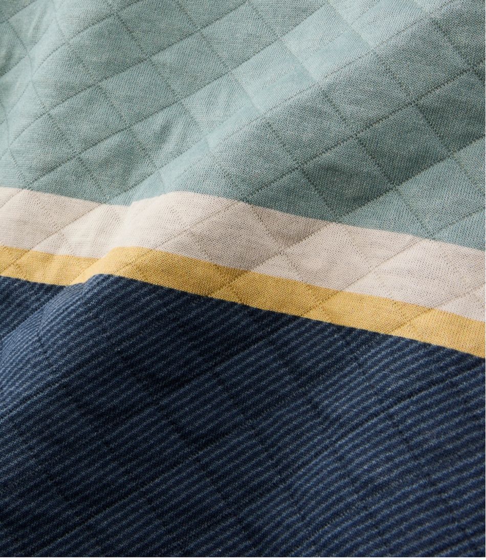 Men's Quilted Sweatshirt, Crewneck, Stripe | L.L.Bean