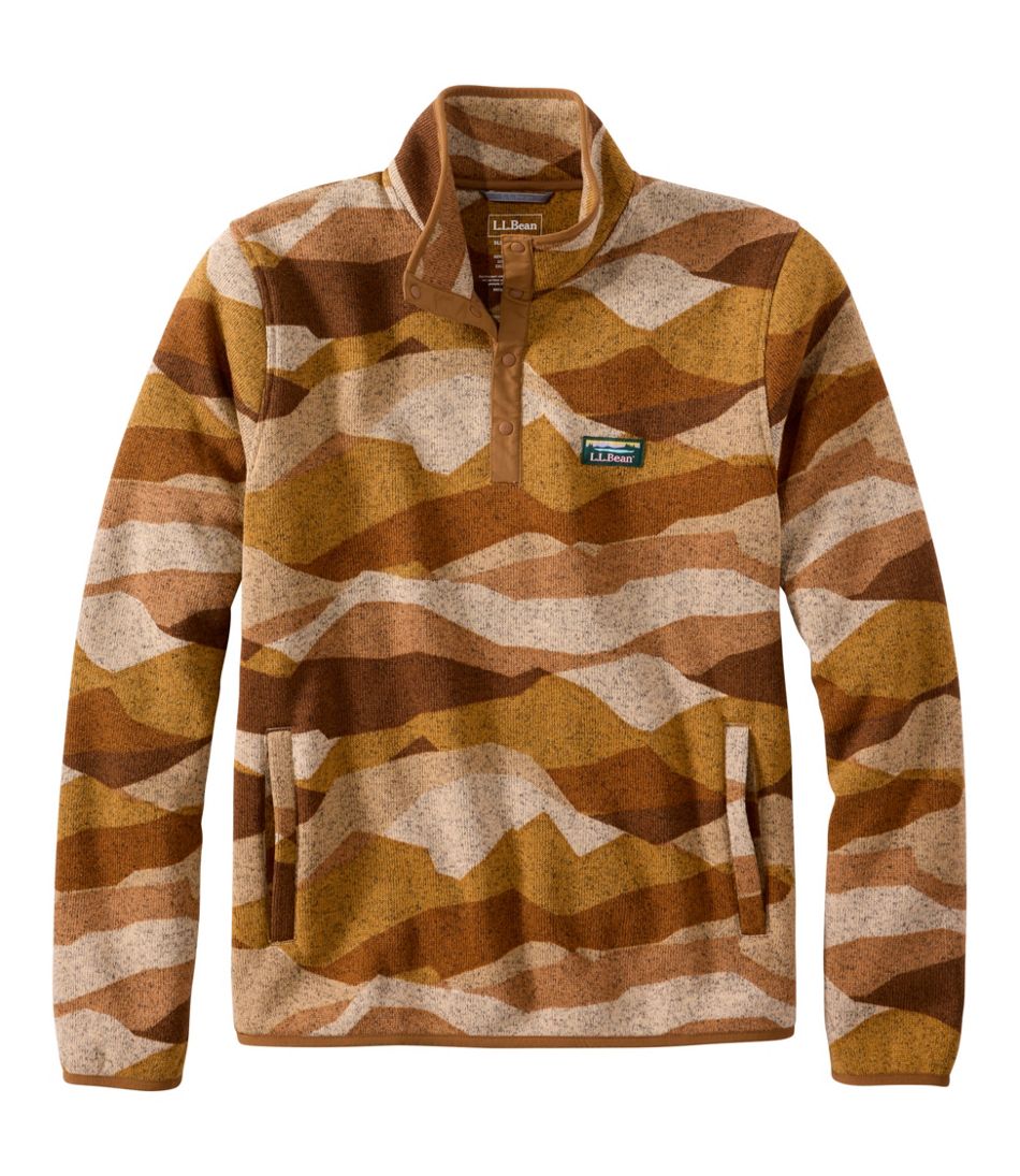 Men's Sweater Fleece Pullover, Print | L.L.Bean