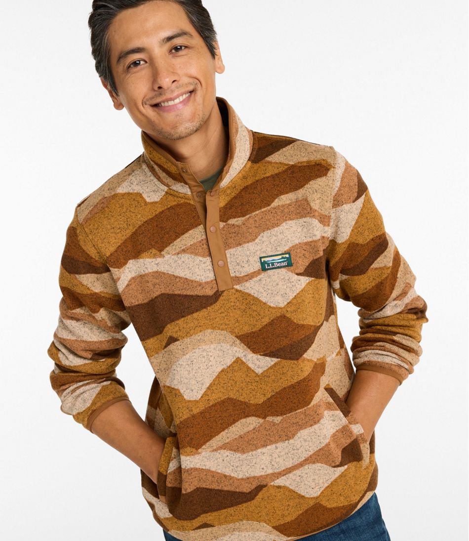 Men's Sweater Fleece Pullover, Print | L.L.Bean
