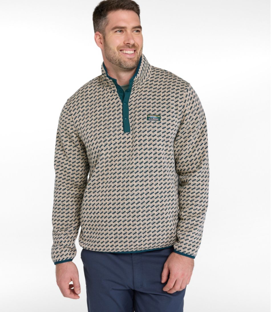 Men's Sweater Fleece Pullover, Print | L.L.Bean