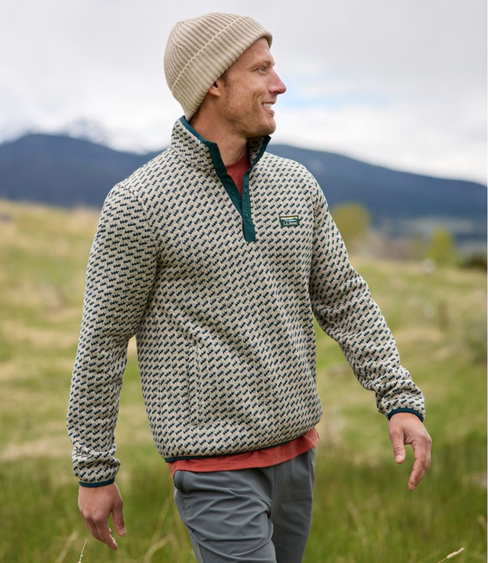 Men's Sweater Fleece Pullover, Print | L.L.Bean
