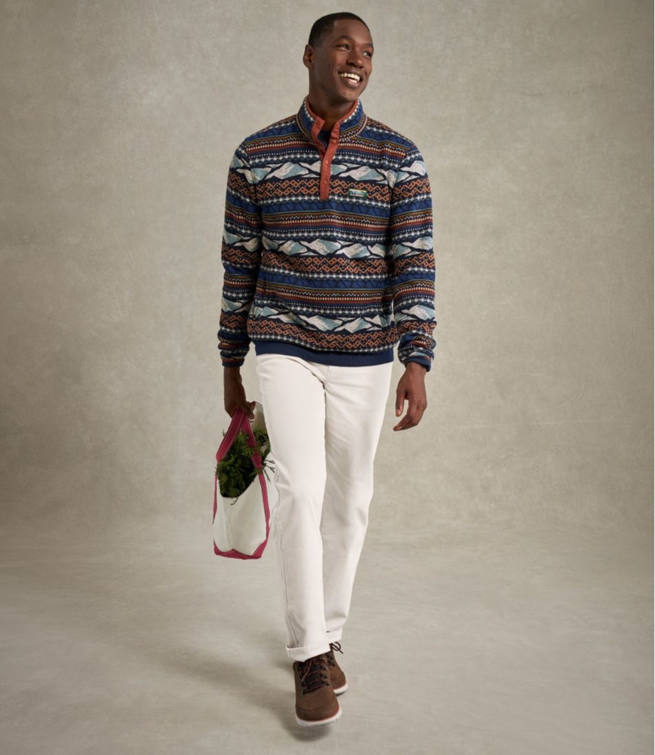 Men's Sweater Fleece Pullover, Print | L.L.Bean