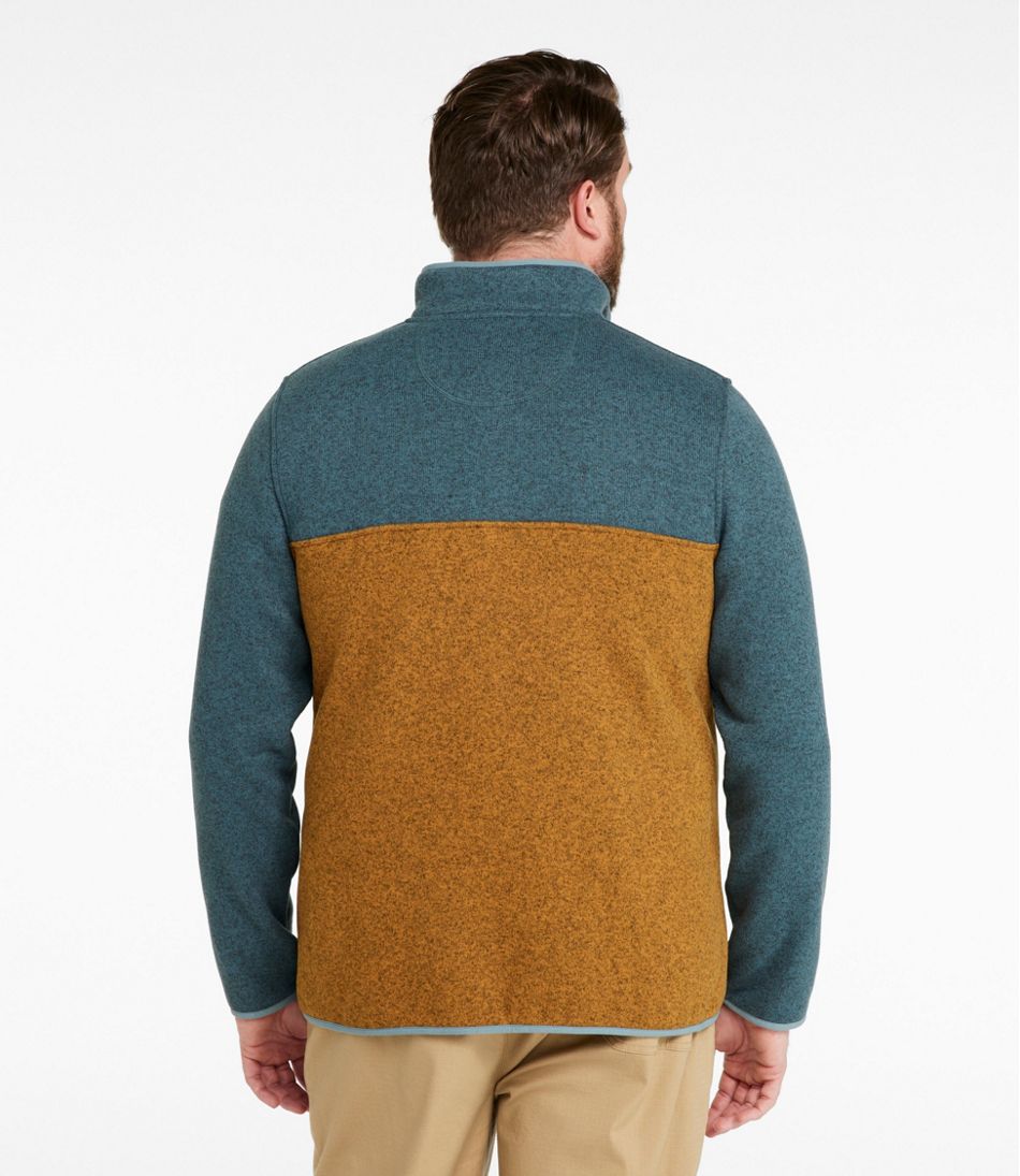 Men's Sweater Fleece Pullover, Colorblock | L.L.Bean
