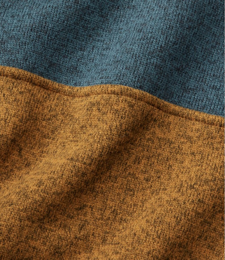 Men's Sweater Fleece Pullover, Colorblock | L.L.Bean