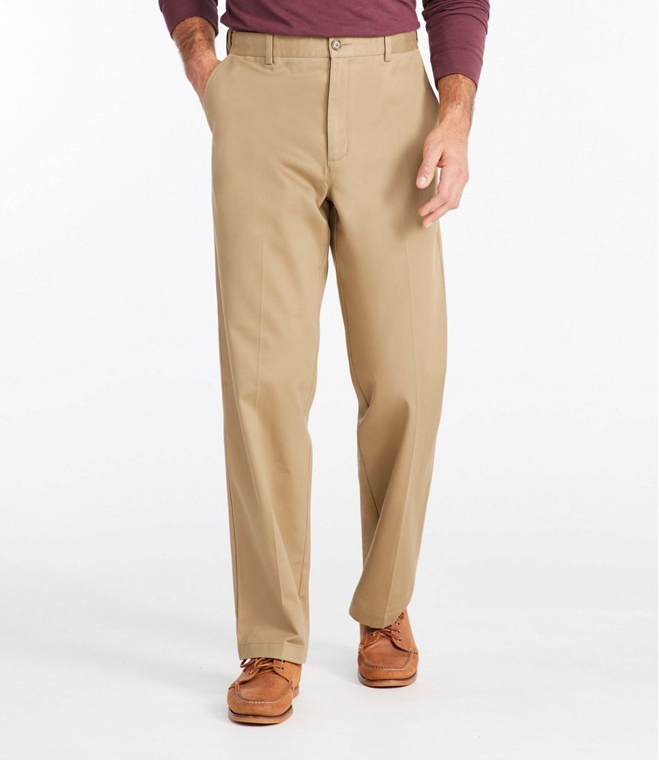 Men's Wrinkle-Free Double L® Chinos, Natural Fit, Hidden Comfort, Plain Front | L.L.Bean
