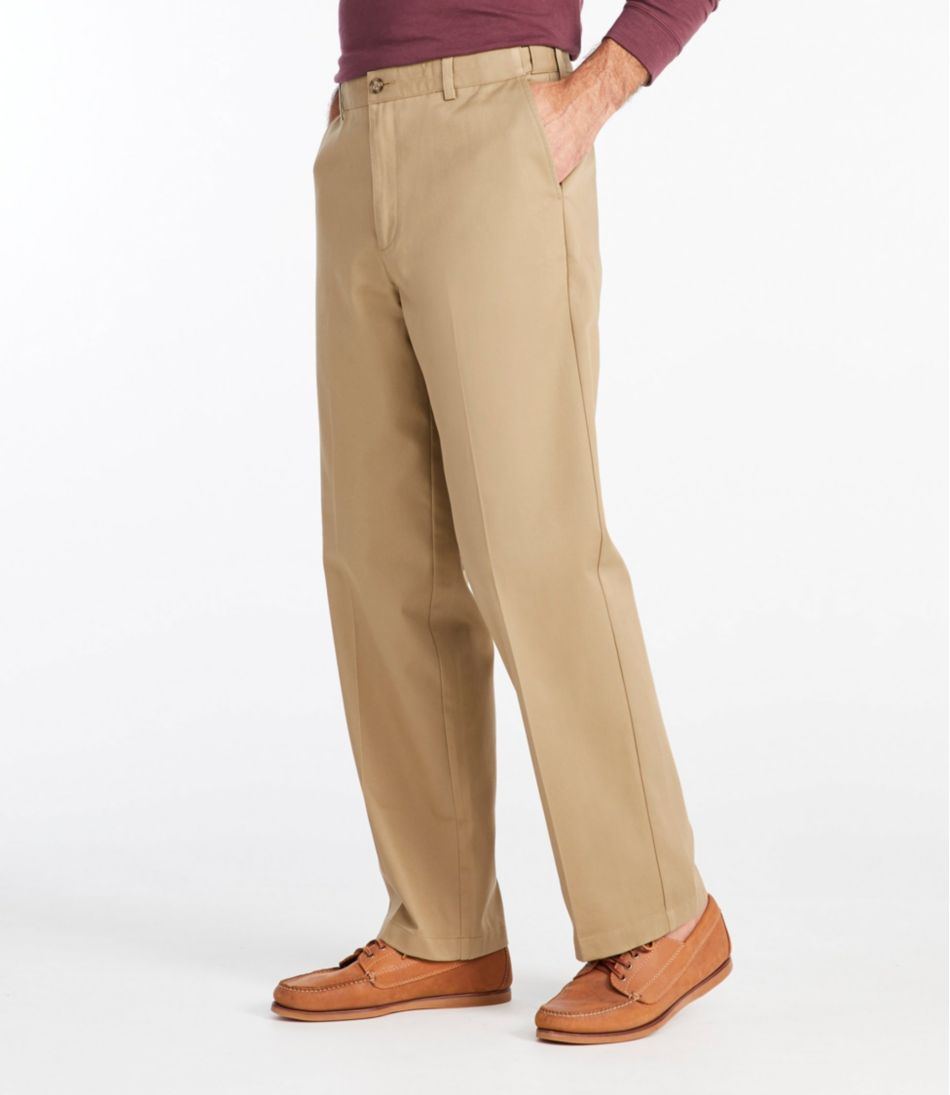 Men's Wrinkle-Free Double L® Chinos, Natural Fit, Hidden Comfort, Plain Front | L.L.Bean