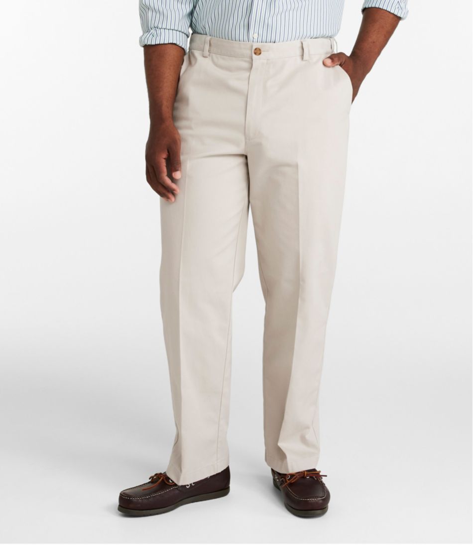 Men's Wrinkle-Free Double L® Chinos, Natural Fit, Hidden Comfort, Plain Front | L.L.Bean