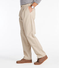 Men's Wrinkle-Free Double L® Chinos, Natural Fit, Hidden Comfort, Pleated | L.L.Bean