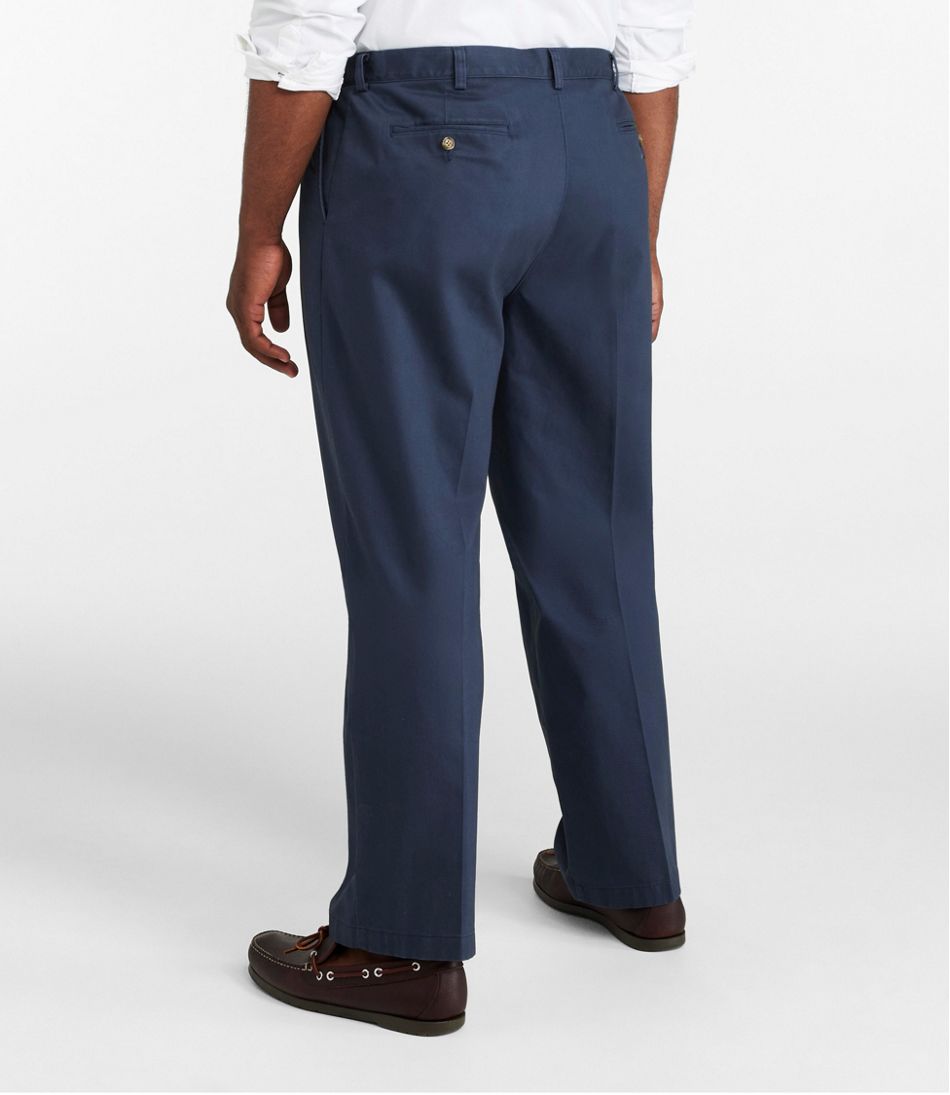 Men's Wrinkle-Free Double L® Chinos, Natural Fit, Hidden Comfort, Pleated | L.L.Bean