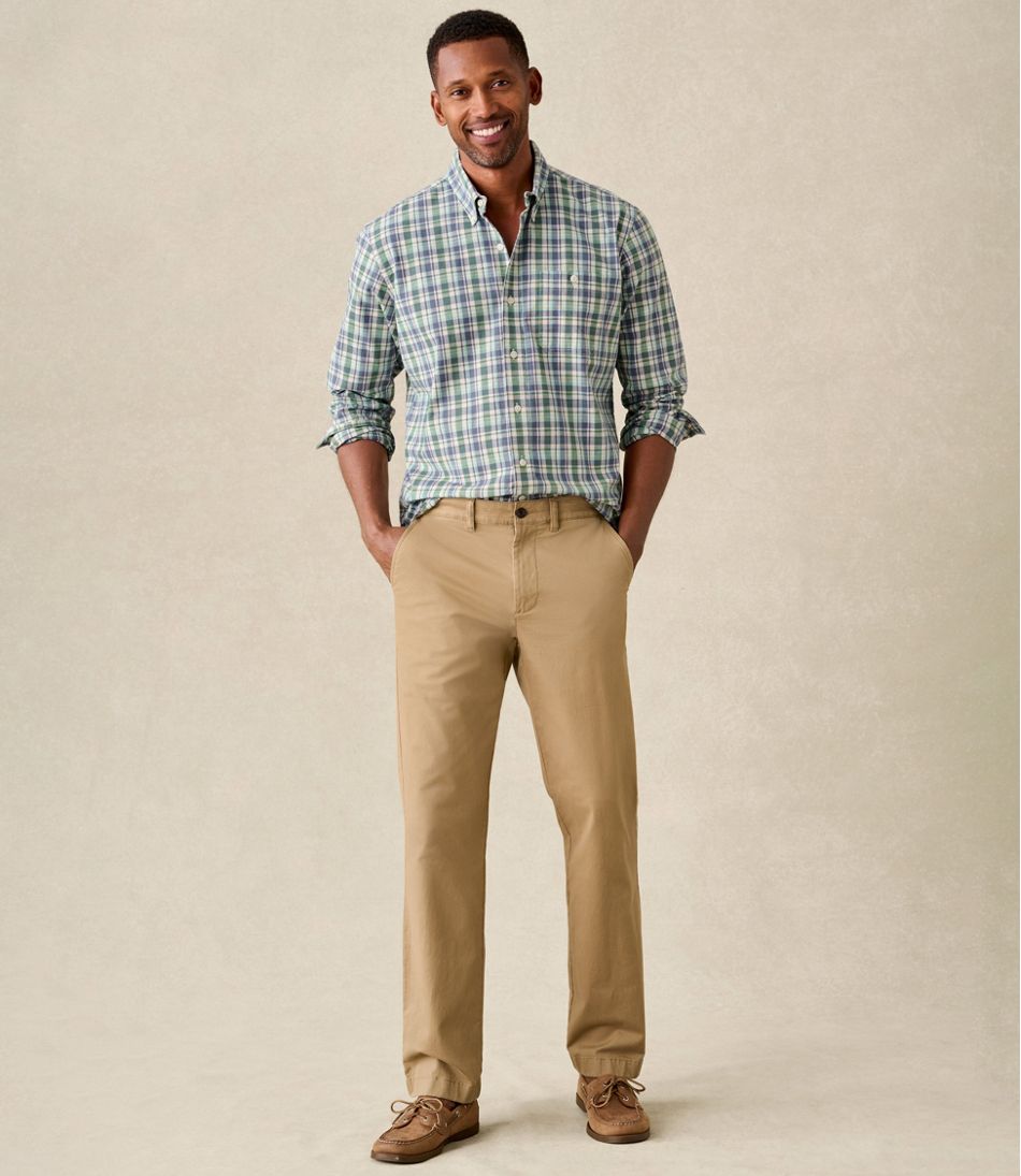 Men's Lakewashed® Stretch Khakis, Standard Fit, Straight Leg | L.L.Bean