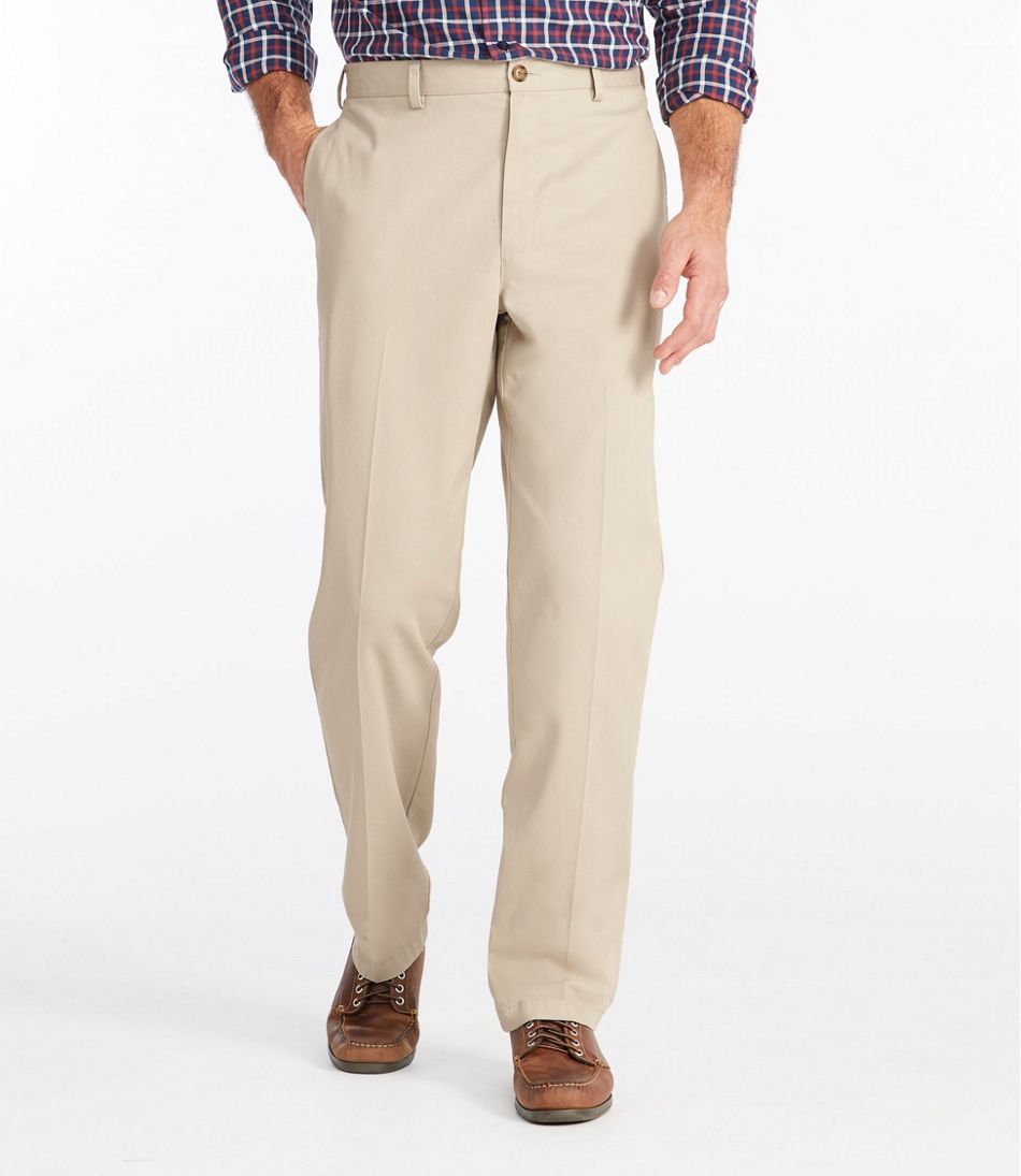 Men's Wrinkle-Free Double L® Chinos, Natural Fit, Plain Front | L.L.Bean