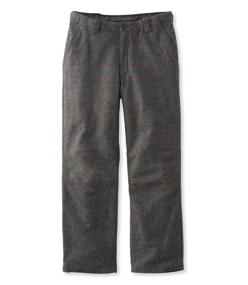 Men's Maine Guide Wool Pants with PrimaLoft, Plaid | L.L.Bean