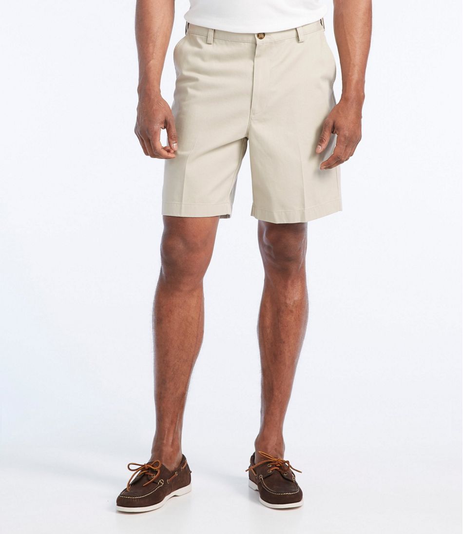 Men's Wrinkle-Free Double L® Chino Shorts, Natural Fit, Hidden Comfort Waist, 8" | L.L.Bean