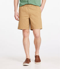 Men's Lakewashed Stretch Khaki Shorts, Pull-On, 8" | L.L.Bean