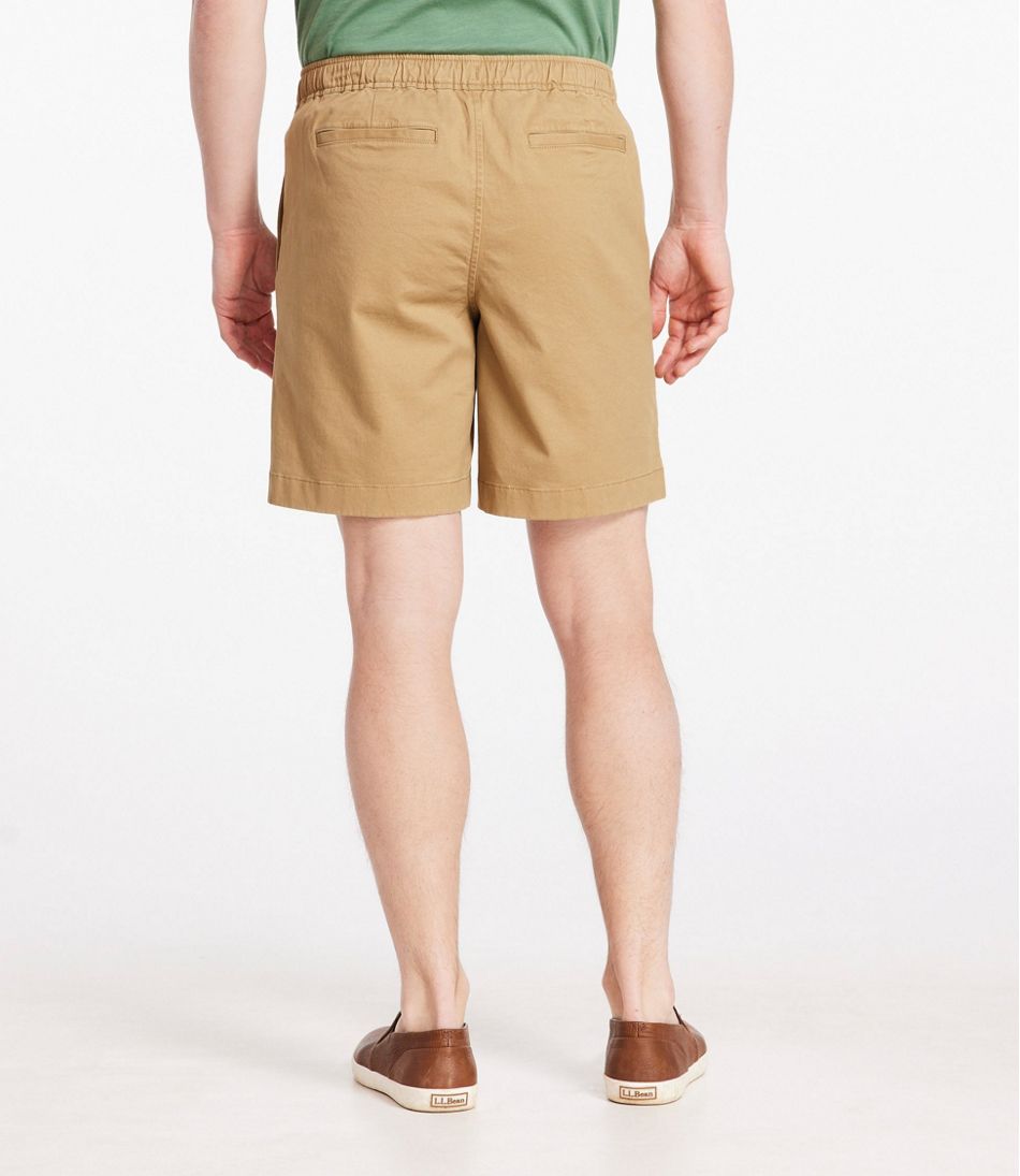 Men's Lakewashed Stretch Khaki Shorts, Pull-On, 8" | L.L.Bean