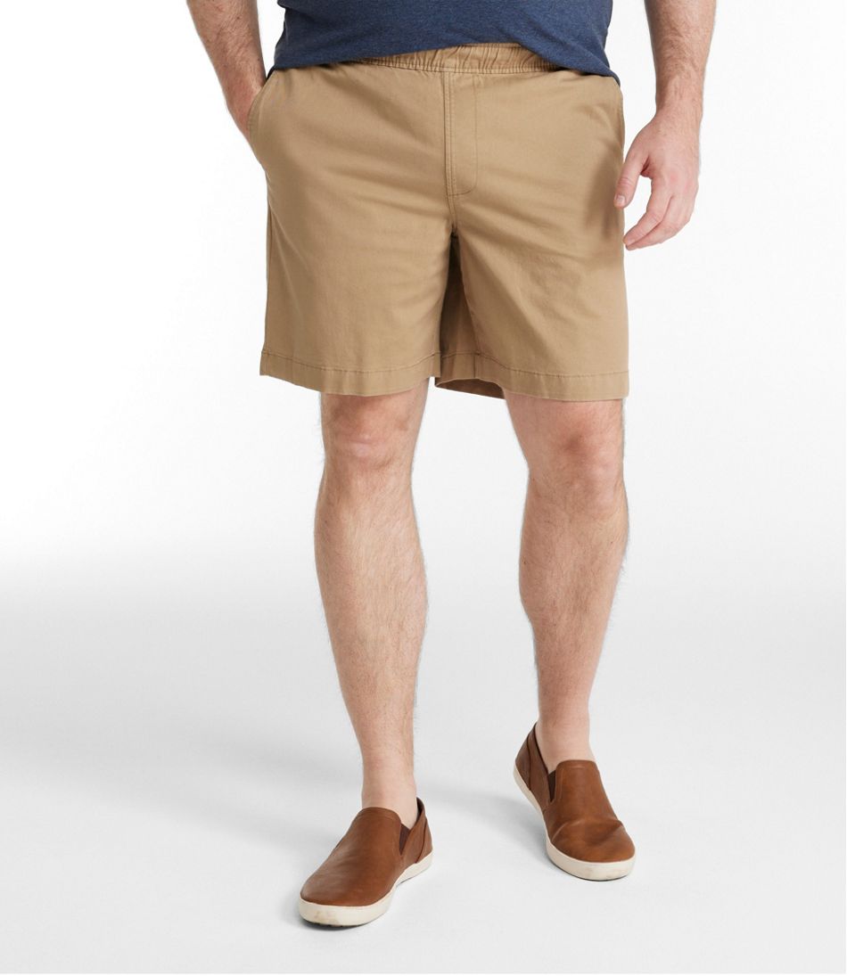 Men's Lakewashed Stretch Khaki Shorts, Pull-On, 8" | L.L.Bean