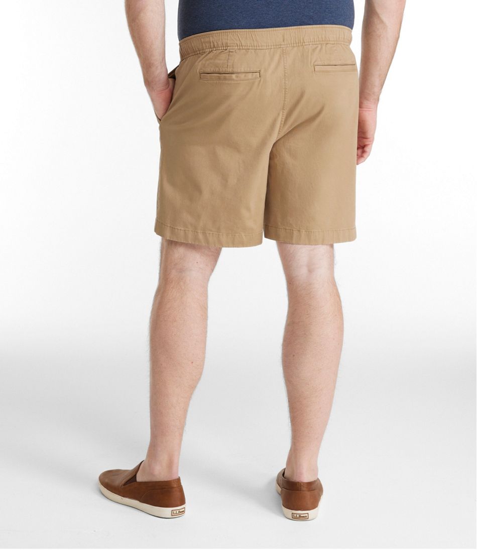Men's Lakewashed Stretch Khaki Shorts, Pull-On, 8" | L.L.Bean