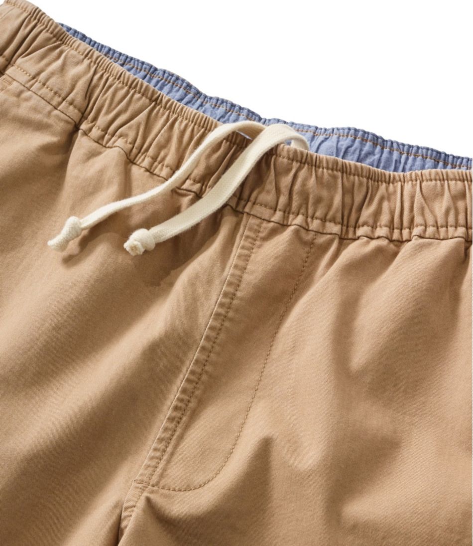 Men's Lakewashed Stretch Khaki Shorts, Pull-On, 8" | L.L.Bean