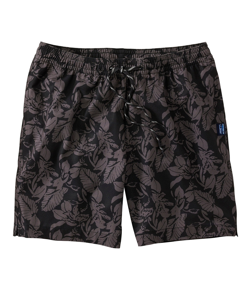 Midnight Black Tropical Floral,Small