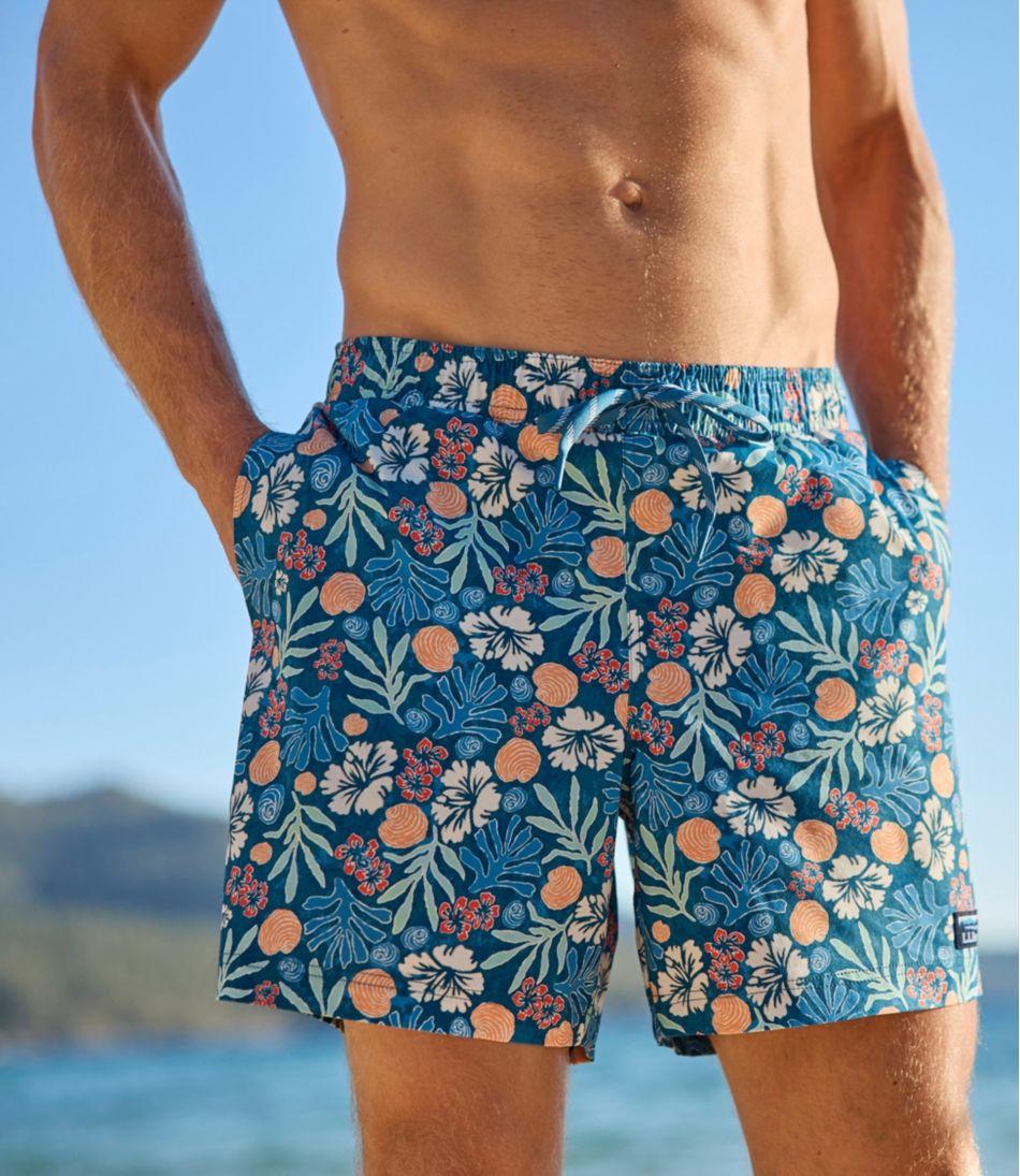 Men's Vacationland Stretch Swim Trunks, Print, 6" | L.L.Bean