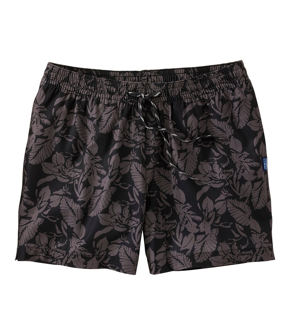 Midnight Black Tropical Floral,Small