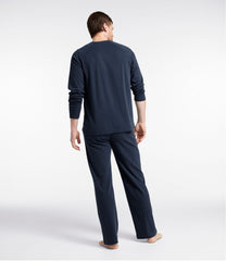 Men's Bean's Cotton Knit Pajamas, Henley PJ Set | L.L.Bean