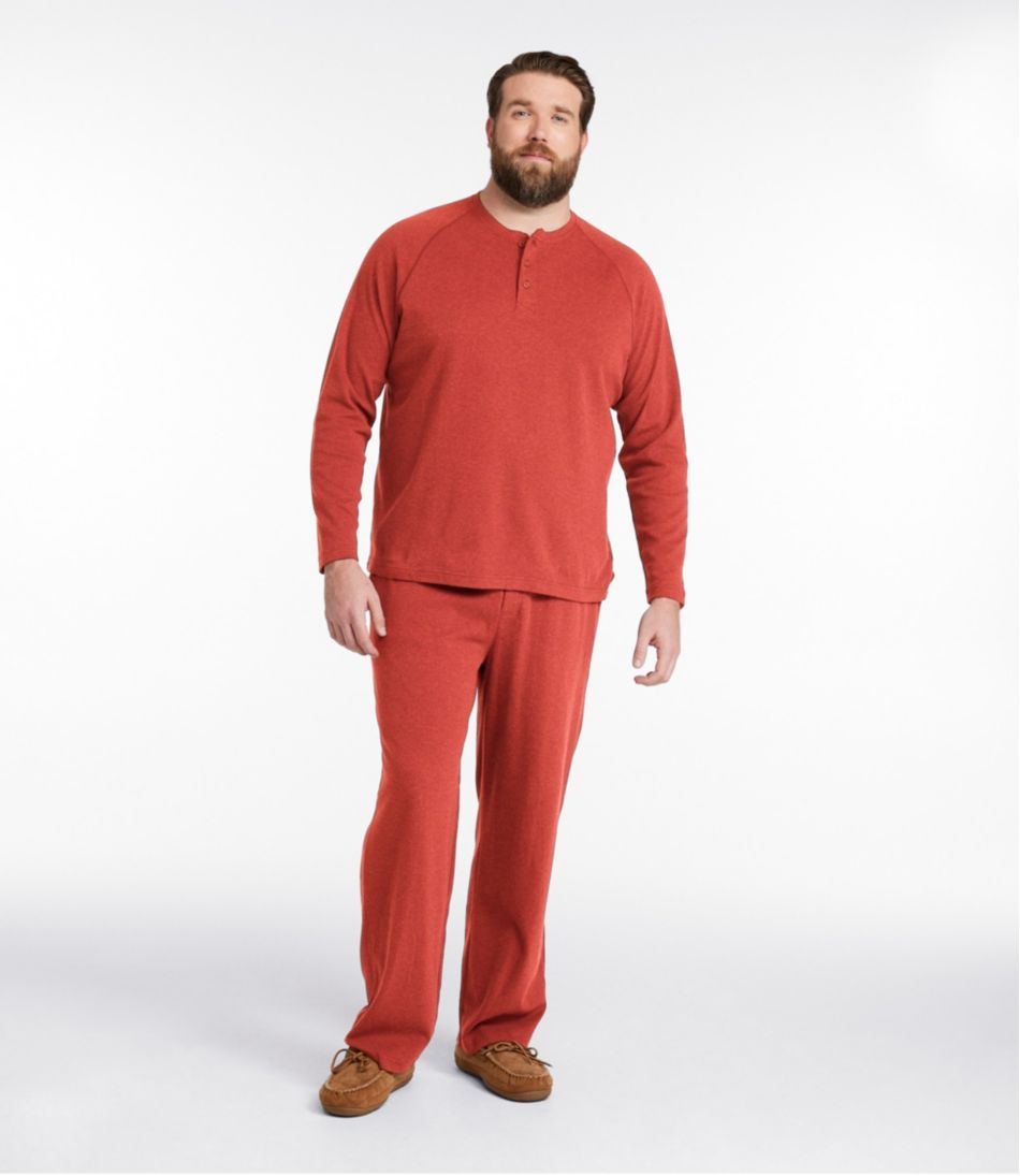 Men's Bean's Cotton Knit Pajamas, Henley PJ Set | L.L.Bean