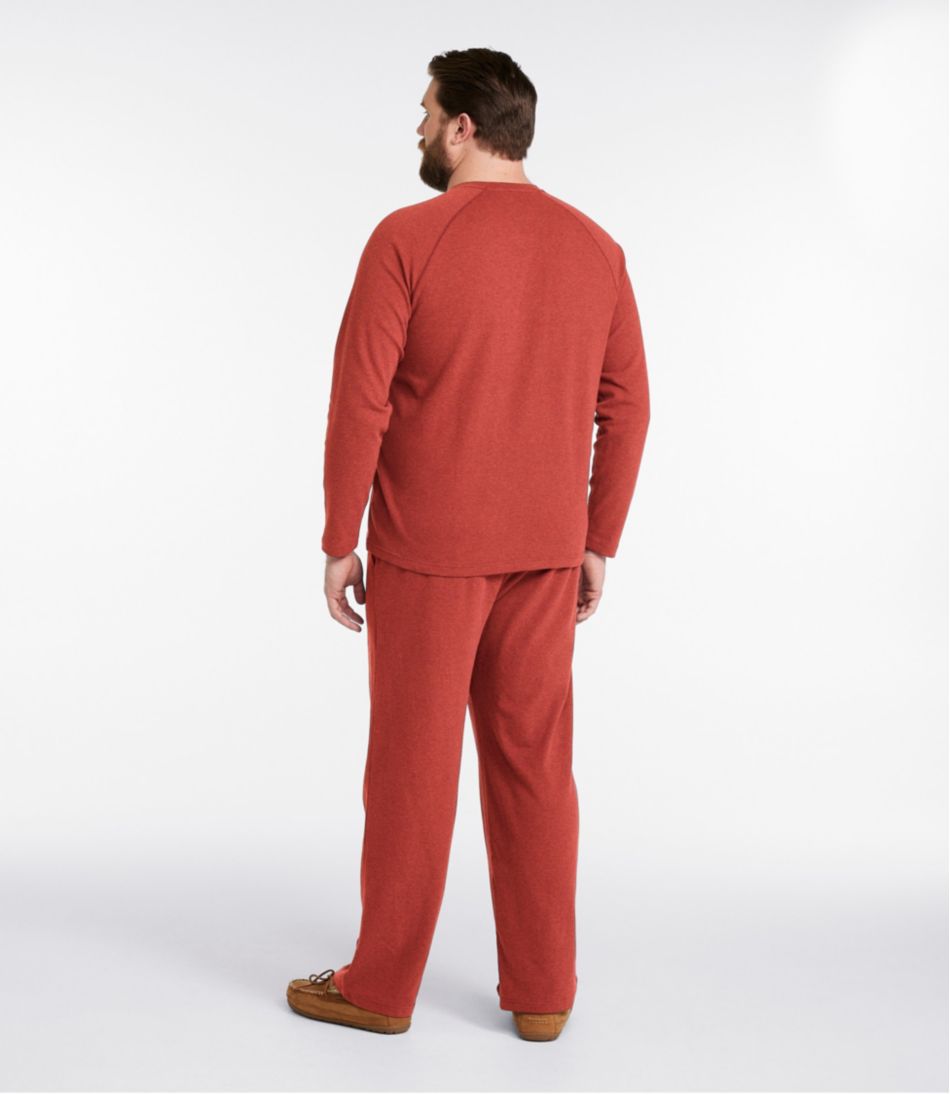 Men's Bean's Cotton Knit Pajamas, Henley PJ Set | L.L.Bean