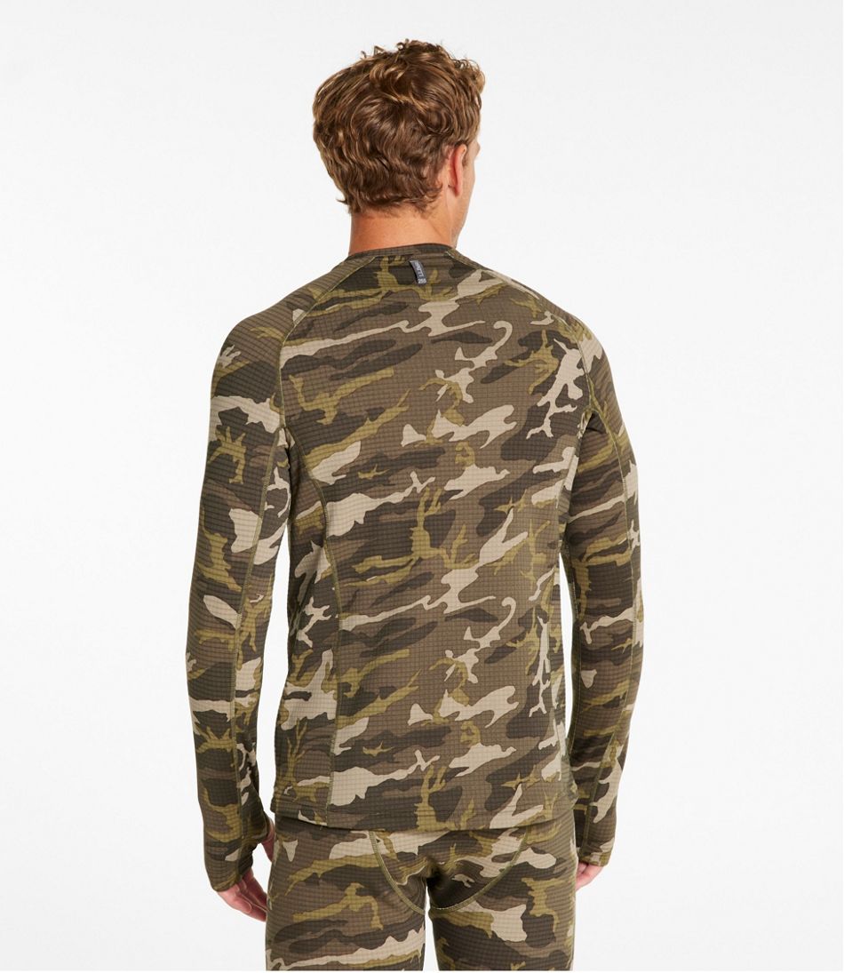Men's Heavyweight Base Layer Crew Top, Print | L.L.Bean