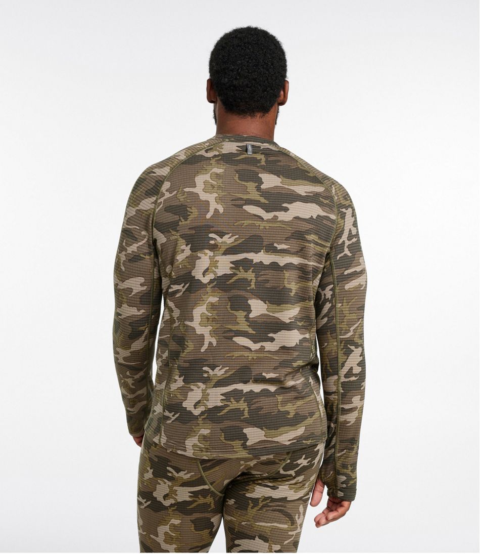 Men's Heavyweight Base Layer Crew Top, Print | L.L.Bean