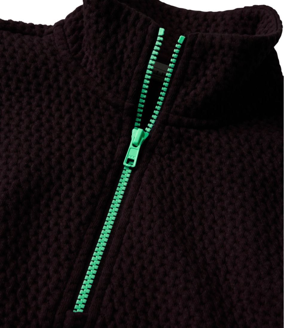 Kids' Ridgeknit Pullover, Glow-in-the-Dark Quarter-Zip | L.L.Bean