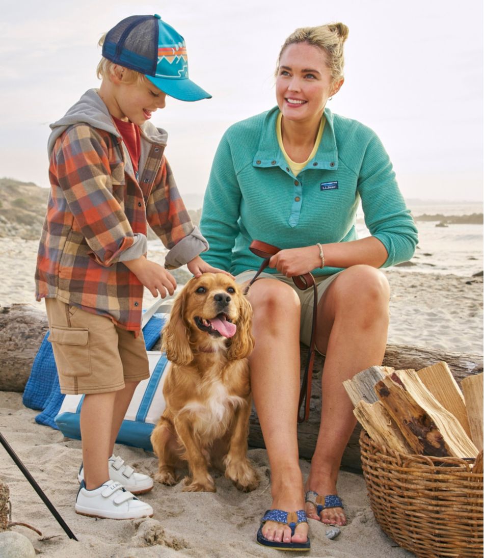 Kids' Fleece-Lined Flannel Shirt, Hooded Plaid | L.L.Bean
