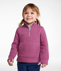 Toddlers' Ridgeknit Pullover, Glow-in-the-Dark Quarter-Zip | L.L.Bean