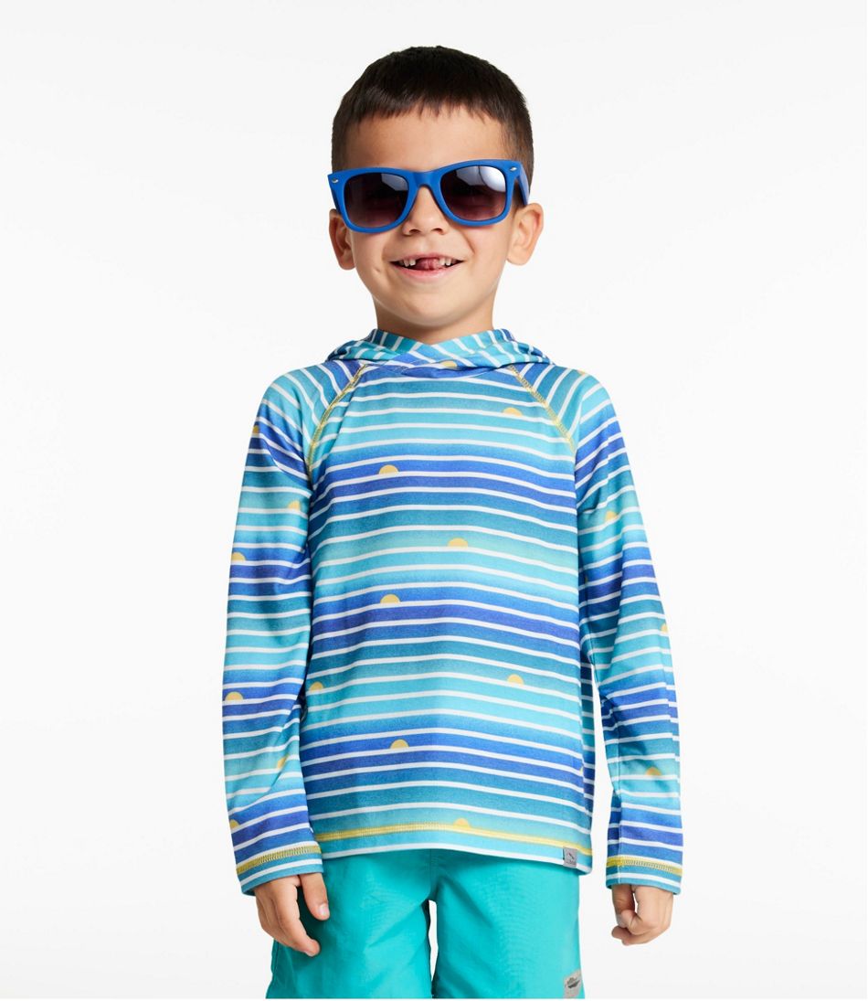 Kids' Everyday SunSmart® Hooded Tee, Long-Sleeve Stripe | L.L.Bean