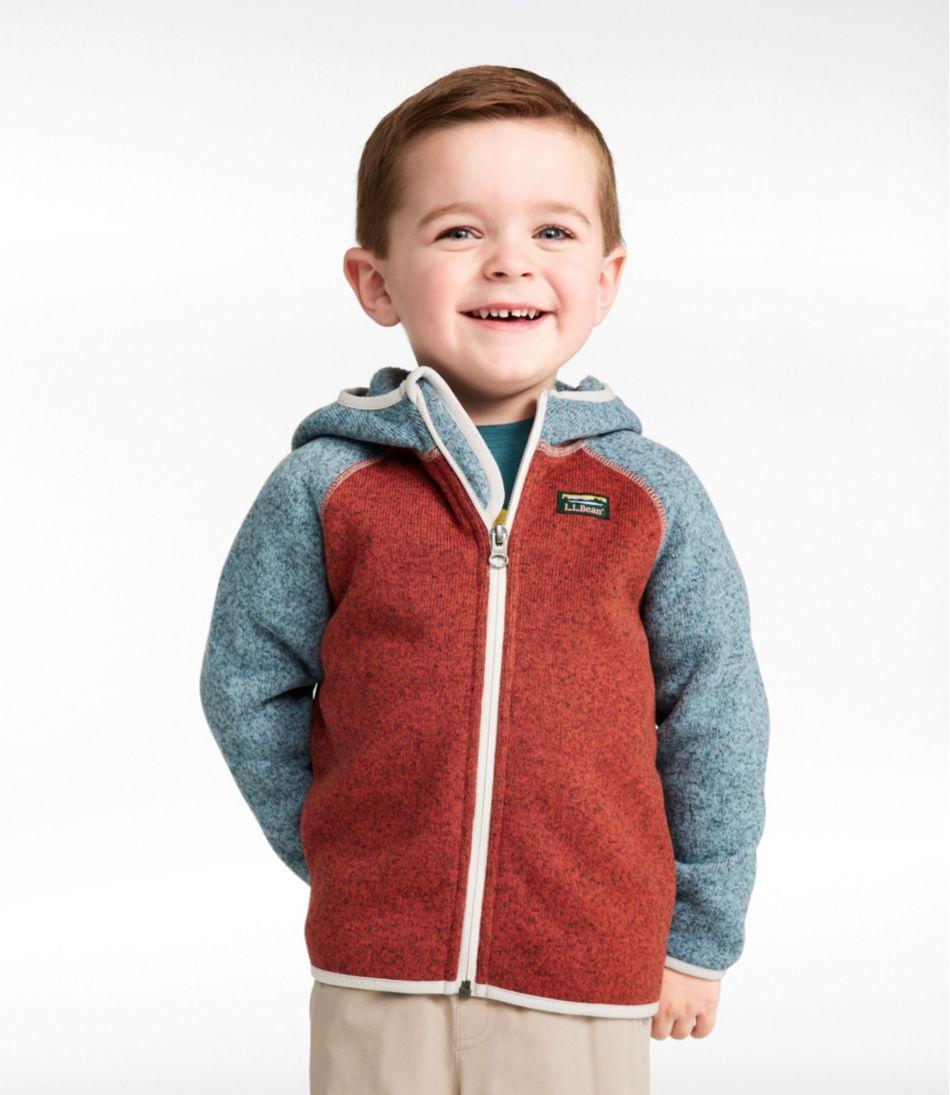Infants' and Toddlers' Sweater Fleece, Hooded Colorblock | L.L.Bean
