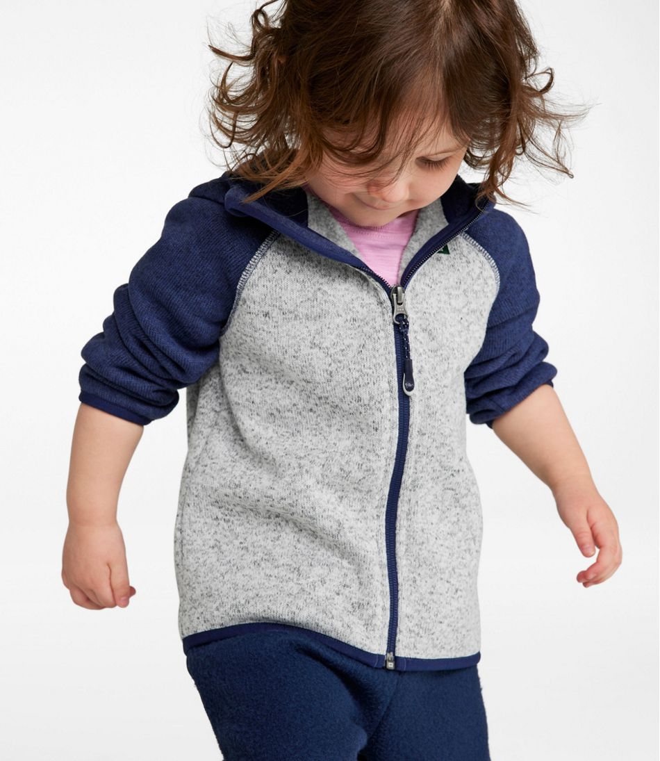 Infants' and Toddlers' Sweater Fleece, Hooded Colorblock | L.L.Bean