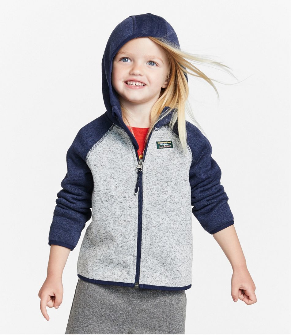 Infants' and Toddlers' Sweater Fleece, Hooded Colorblock | L.L.Bean